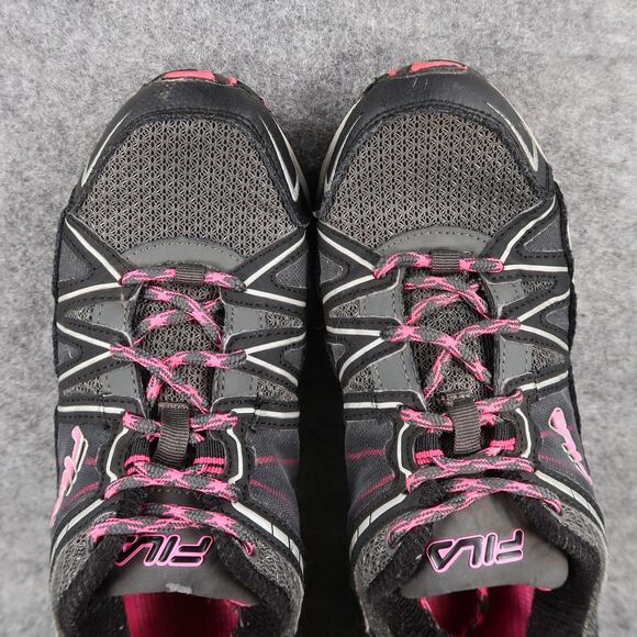 Fila Shoes Womens 8.5 Athletic Trainer Trail Running Active Sport Comfort Grey - Picture 7 of 11